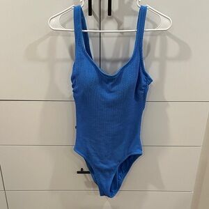 Time and Tru Blue Women's One Piece Swimsuit